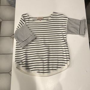 Philosophy black and white striped shirt size M